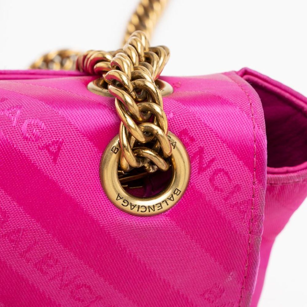 Balenciaga Satin Jacquard BB S Round Shoulder Bag - FINAL SALE - Picture 13 of 15